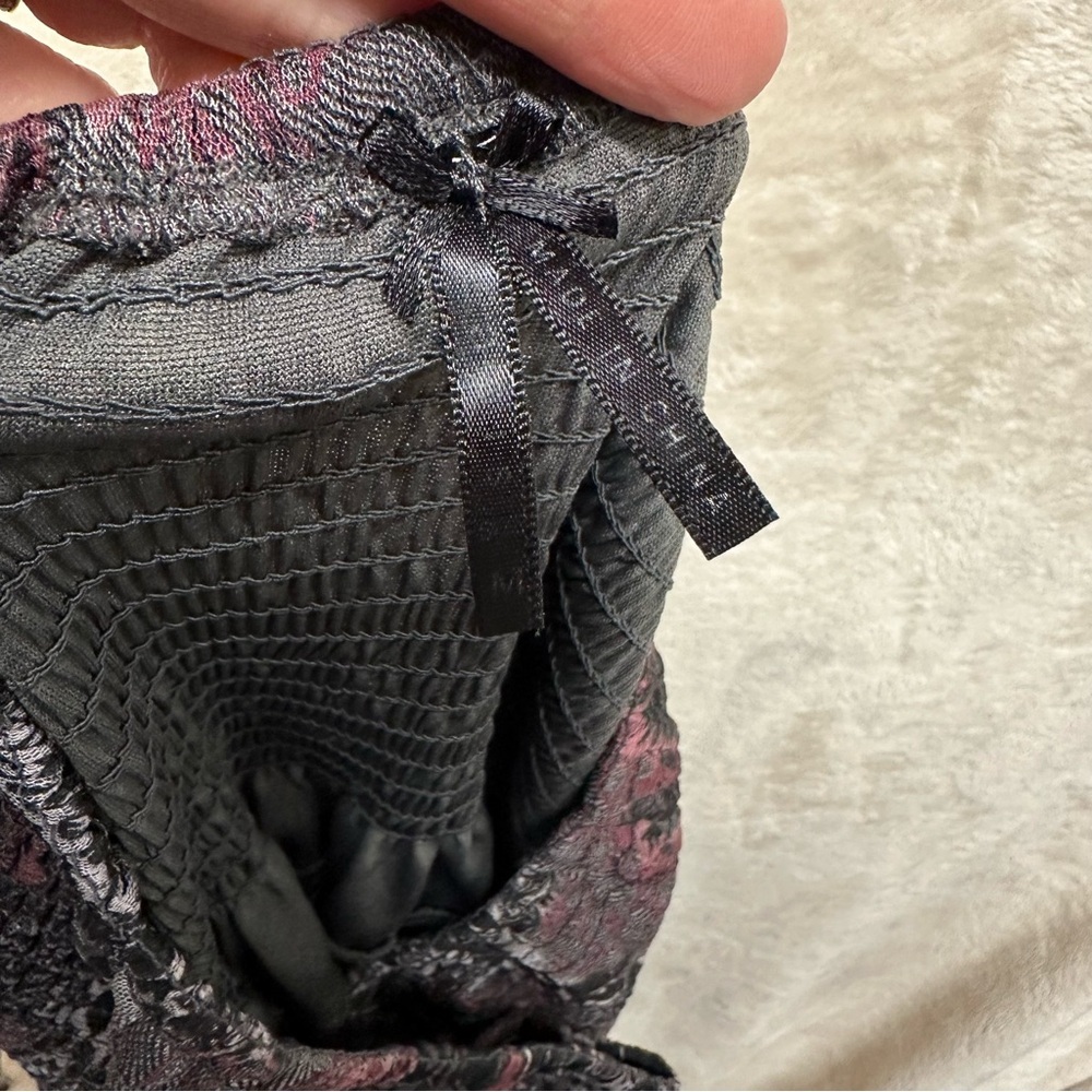 Lapis women’s tiered boho skirt smocked Whimsigoth floral grunge medium-large - Picture 10 of 10